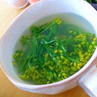 お花ブロッコリーの簡単スープ